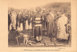 Ethiopia - Chief With His Lion's Skin And Escort - Publ. J. B. 1 - Ethiopië