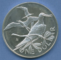 Brit. Jungferninseln Dollar 1978 Fregattvogel, Silber KM 6a PP (m5212) - Autres – Amérique