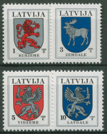 Lettland 1994 Wappen 371/74 Postfrisch - Lettonie