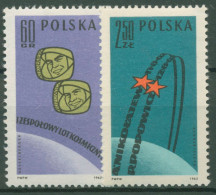 Polen 1962 Raumschiffe Wostok 3 Wostok 4 Gruppenflug 1350/51 Postfrisch - Ongebruikt