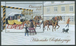 Österreich 2019 Postfahrzeuge Postkutsche Block 107 Postfrisch (C63226) - Blocks & Kleinbögen