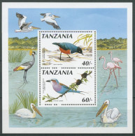 Tansania 1990 Vögel Glanzstar Racke Block 129 Postfrisch (C23611) - Tansania (1964-...)