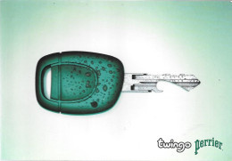 CPA-PUB-2001-RENAULT-VOITURE TWINGO-PERRIER-TBE - Advertising