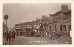 England - LONDON Balham High Rd Streetcars Real Photo - Otros & Sin Clasificación