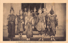 CAMBODGE - Groupe Des Principales Actrices Cambodgiennes De S.M. Le Roi Du Cambodge - Ed. Société Des Amis D'Angkor 2 - Cambodge