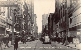 PITTSBURGH (PA) Looking East On Fifth Ave. From Market Street - REAL PHOTO - Pittsburgh
