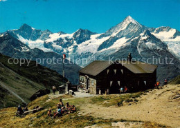 13801069 Taeschhuette 2708m VS Mit Zinalrothorn Schallihorn Weisshorn  - Autres & Non Classés