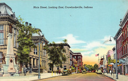 CRAWFORDSVILLE (IN) Main Street, Looking East - Other & Unclassified