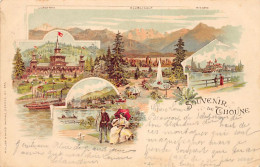 THUN (BE) Litho - Kursaal - Jungfrau - Blumlisalp - Niesen - Verlag Müller 254 - Thun