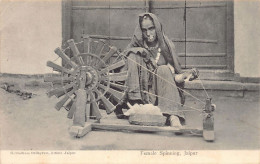 India - JAIPUR - Female Spinning - Publ. Godinbram Oodeyram - Inde