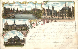 Gruss Aus Halle Saale - Litho - Halle (Saale)