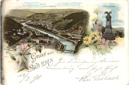 Gruss Aus Bad Ems - Litho - Bad Ems