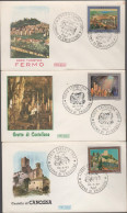 ITALIA - ITALIE - ITALY - 1977 - Turismo - 4ª Emissione - 3x FDC Roma - FDC