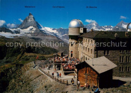 13798589 Zermatt VS Kulmhotel Gornergrat Mit Matterhorn Fliegeraufnahme Zermatt  - Autres & Non Classés