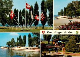 13798537 Kreuzlingen Bodensee Fahnen Hafenpartien Minigolf Kreuzlingen Bodensee - Altri & Non Classificati