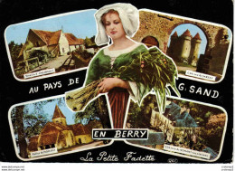 EN BERRY 4 Vues Au Pays De G. SAND N°28 La Petite Fadette Angibault Nohant En 1963 M. Roussel Photo Editeur - Bourges