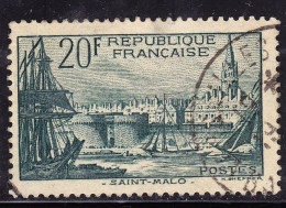 FRANCE Timbre Oblitéré N° 394 - Port De Saint Malo - Oblitérés