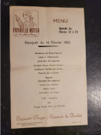 36 - NEUVY Saint SEPULCHRE - Menu De L'amicale Des Classes 37 à 39 - Banquet Du 14 Février 1965 - Other & Unclassified