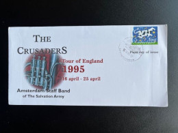 NETHERLANDS 1995 SPECIAL COVER AMSTERDAM STAFF BAND CRUSADERS SALVATION ARMY 17-04-1995 NEDERLAND MUSIC - Storia Postale