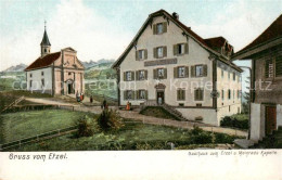 13797437 Einsiedeln  SZ Gasthaus Zum Etzel Und Meinrads Kapelle Kuenstlerkarte  - Sonstige & Ohne Zuordnung