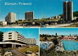 13797177 Zuerich ZH Triemli Platz Hochhaeuser Atlantis Hotel Freibad Zuerich ZH - Autres & Non Classés