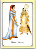 40162508 - Directoire Um 1800 Zwei Elegante Damen Merveilleuses Motiv 31 Aus Der Sammelserie Mode Durch Die Jahrhundert - Mode