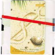 Polynesie Francaise Telecarte Phonecard PF64 APEPU Journees Medicale Sante Coquillage Shell Tigris Neuve B - Polinesia Francesa