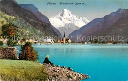 13796297 Flueelen UR Uferpartie Am Vierwaldstaettersee Blick Gegen Bristenstock  - Andere & Zonder Classificatie