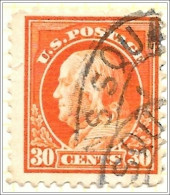 USA 1912 30 Cents Franklin Used V1 - Used Stamps