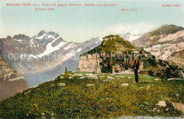 13795697 Ebenalp 1641m AI Aussicht Gegen Altmann Saentis Und Schaefler Bergwelt  - Autres & Non Classés