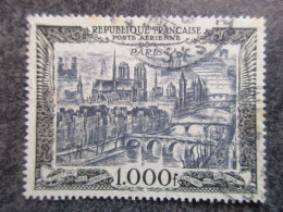 POSTE AERIENNE N°29 1000F Noir Oblitéré PETIT CàD - 1927-1959 Afgestempeld