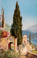 13795587 Morcote Lago Di Lugano TI Kirche Maria Del Sasso Kuenstlerkarte  - Andere & Zonder Classificatie