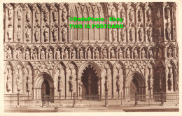 R345181 Lichfield Cathedral West Front. 4364. Sepiatype Postcard. Valentine And - World