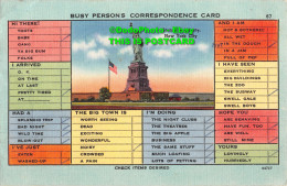 R345048 Busy Persons Correspondence Card. 67. 64727. ACACIA Card Company. 1953 - World