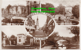 R345579 Greetings From Falkirk. 223889. Valentine And Sons. RP. 1939 - World