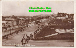 R345580 Entrance To Baths And Gardens South Shore Blackpool. 20. RP. 1929 - World