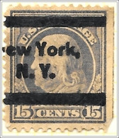 USA 1912 15 Cents Gray Franklin Used V1 - Gebruikt