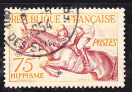 FRANCE Timbre Oblitéré N° 965 - Jeux Olympiques D'HELSINKI 1952 - 75Fr Hippisme - Gebraucht