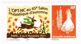 NOUVELLE CALEDONIE NEW CALEDONIA Timbre A Moi Personnalis Public YT 1138 TPNC13 Salon Paris Cerf 2011 Ramon Neuf TB - Neufs