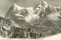 13828439 Wengen  BE Wengernalp Station Mit Eiger Und Moench  - Sonstige & Ohne Zuordnung