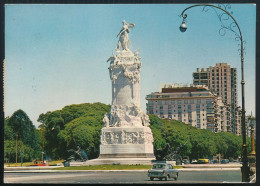 °°° 30997 - ARGENTINA - BUENOS AIRES - MONUMENTO A LOS ESPANOLES - 1969 With Stamps °°° - Argentinien