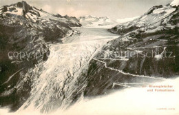 13828319 Rhonegletscher Glacier Du Rhone VS Mit Furkastrasse  - Other & Unclassified