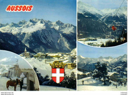 73 AUSSOIS Vers Modane Cheval Télésiège Skieurs Village Blason - Modane