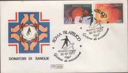 ITALIA - ITALIE - ITALY - 1977 - Donatori Di Sangue - FDC Roma - FDC