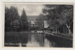 39085008 - Bad Sachsa Im Suedharz. Schmelzteich Gelaufen, 1940. Ecken Mit Albumabdruecken, Leichter Stempeldurchdruck,  - Bad Sachsa