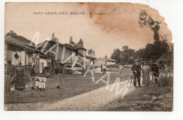 Cpa Rare Animée   " Saint-Leger-Sous- Brienne   -  Le Jardinot " - Sonstige & Ohne Zuordnung