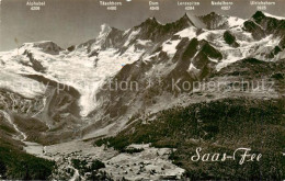 13823377 Saas-Fee VS Mit Fee-Gletscher Alphubel Taeschhorn Dom Lenzspitze Nadelh - Autres & Non Classés