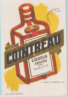 Buvard Liqueur D'angers Digestif Alcool COINTREAU Illustrateur Mercier 21 - Liqueur & Bière