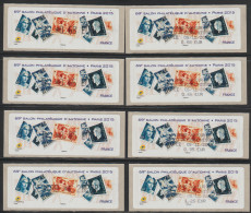 8 Atms, Lisa1, 0.68/ E 0.66/ P 0.95/ LETTRE 1.25€  MARIANNE De DULAC, GANDON, 5/11/2015. 69ème Salon Philatéli D'automne - 2010-... Illustrated Franking Labels