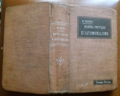 C1 AUTO Zerolo MANUEL PRATIQUE D AUTOMOBILISME 1916 Relie ILLUSTRE  PORT INCLUS France - 1901-1940